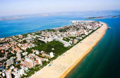 L'area del percorso di Lignano vista dall'alto