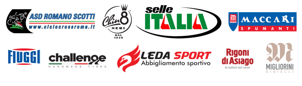 I loghi dei partner dell11° Giro d'Italia Ciclocross