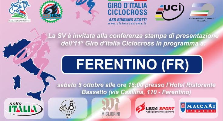 L'invito ufficiale alla conferenza stampa di Ferentino