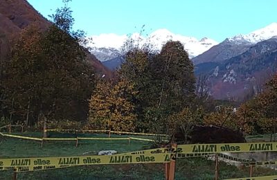 Le Alpi circondano il percorso di Cantoira